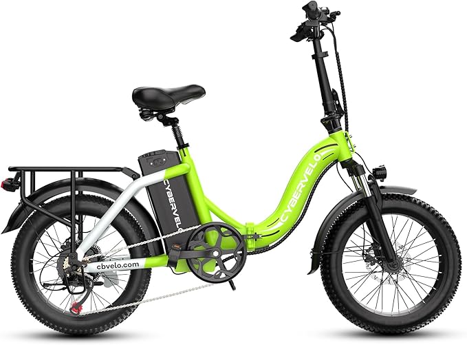 DriftGod Folding Electric Bike for Adults – 1000W Motor, 20"x3" Fat Tire, 48V Removable Battery, All-Terrain E-Bike with 7-Speed, Front Suspension – Powerful Foldable Ebike for Commuter