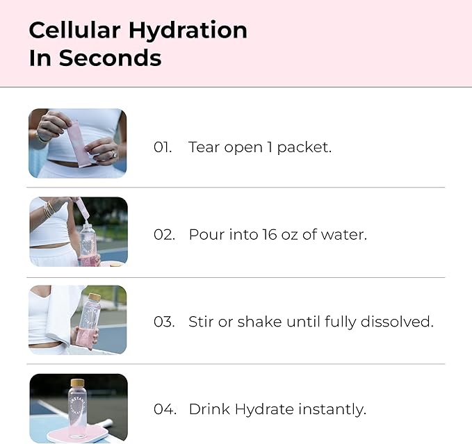 Instant Hydration Electrolytes Powder Packets - Cotton Candy Drink Mix - Zero Sugar - Keto, Vegan, Gluten-Free, Non-GMO - Boost Recovery, Brain Health, Muscle & Tissue Support- 30 Sticks