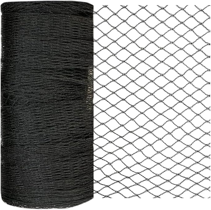 Bird Netting 30x30 Ft, 1/2In Mesh Heavy Duty Garden Netting Pest Barrier for Plants, Fruit Trees, Vegetables, Extra Strong Woven Mesh Netting, Animal Fencing Against Birds, Deer, Poultry