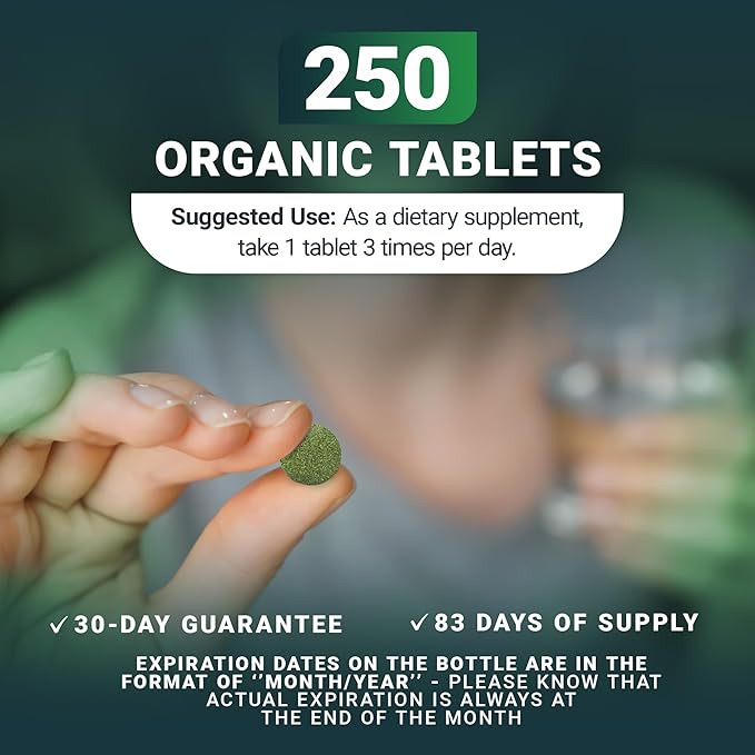 Dr. Berg's Greens Superfood Cruciferous Vegetable Tablets - Vegetable Supplements for Adults w/ 11 Phytonutrient Super Greens Tablets - Energy, Immune System & Liver Veggie Tablets - 250 Tablets