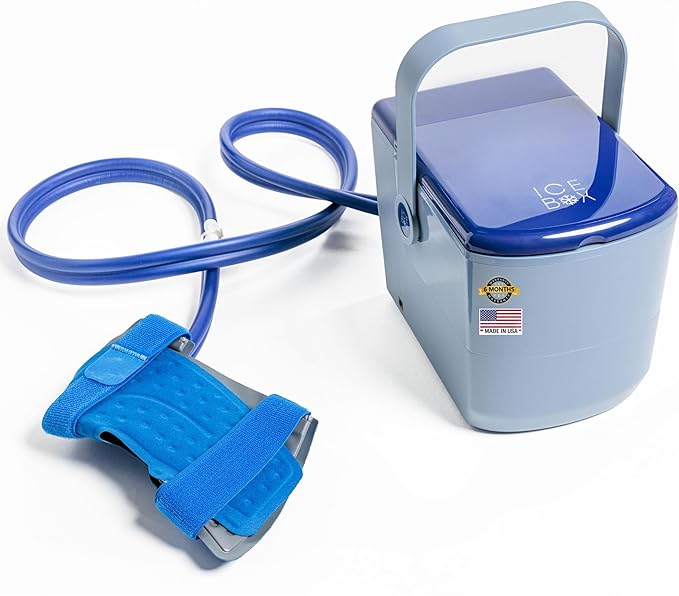 Ice Box - Advanced Cooling Ice Therapy Machine with Ankle Wrap - Ankle Ice Pack Wrap for Targeted Pain Relief, Post Injury/Surgery Recovery, and More