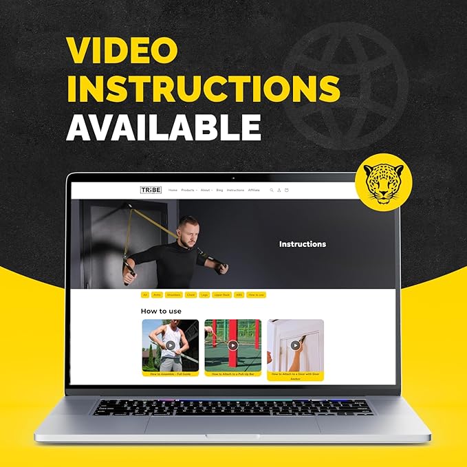 Long Resistance Bands for Working Out Men and Women - Set of 5 Pull-Up Bands, Rubber Handles and Door Anchor - Workout Bands Resistance for Men - Exercise Bands Resistance Bands Set