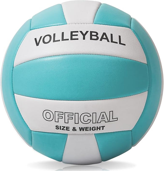 EVZOM Super Soft Volleyball Beach Volleyball Official Size 5 for Outdoor/Indoor/Pool/Gym/Training Premium Volleyballs Equipment Durability Stability Sports Ball