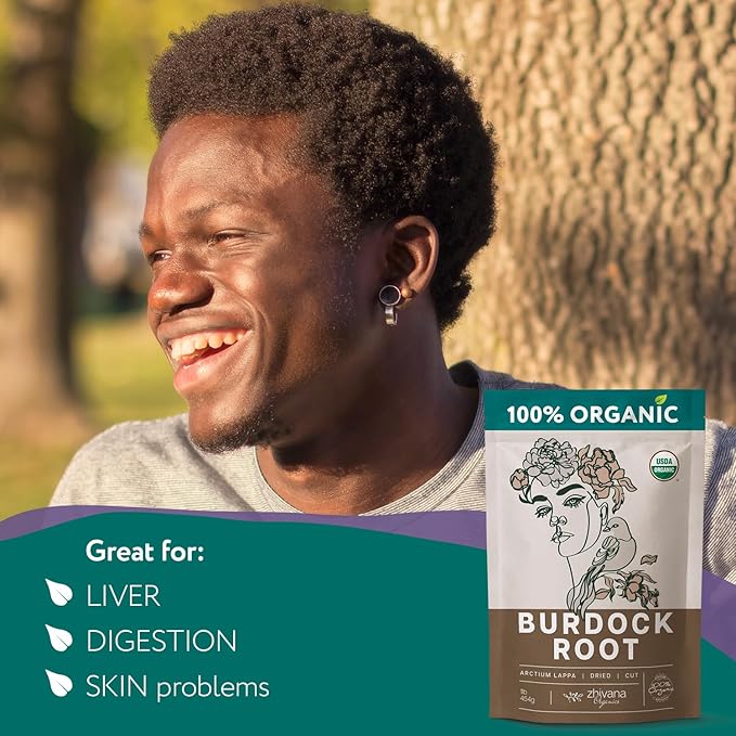 Super Value Pack 10 LB - Organic Burdock Root Tea - Greater Burdock Root Herb - Digestion, Liver Support, Fluid Balance, Healthy Skin