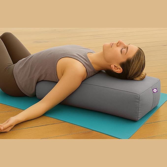 Rectangular Cotton Yoga Bolster, Yoga Pillow, Yoga Cushion, Yin yoga Bolster, Iyengar yoga bolster