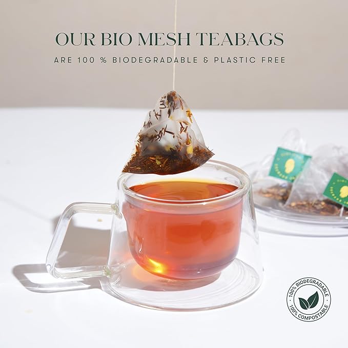 Luxmi Estates - Holy Basil - Organic Tulsi Tea - Loose Leaf - 50g (25 Cups) | With Tulsi and Ginger | Provides Immune Support, Stress Relief and Uplifts Mood