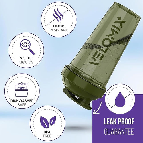 '-2 Pack- 28 oz Protein Shaker Bottles for Protein Mixes - 2x Wire Whisk | Leak Proof Shaker Cups for Protein Shakes | Pre Workout Shaker Bottle | Shakers for Protein Shakes-Green&Blue