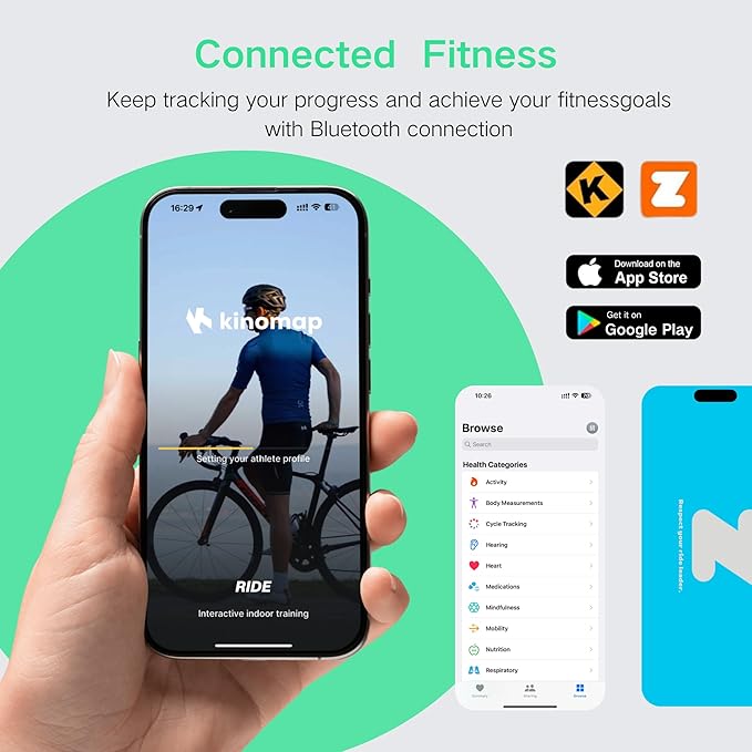 BARWING Stationary Exercise Bike for Home Workout, 5 IN 1 Foldable Indoor Cycling Bike for Seniors, 350LB Capacity, 16-Level Magnetic Resistance, Seat Backrest Adjustments