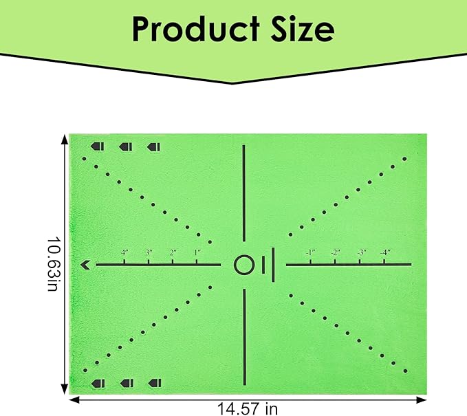 Golf Hitting Mat with Swing Path Tracer – Durable Golf Practice Mat for Indoor/Outdoor Use, Driving & Chipping Training – Golf Training Aid and Gift for Men & Women