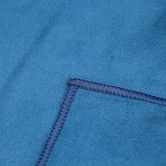 Eunzel Hot Yoga Towel Non Slip Yoga Mat Towel Non-Slip Sweat Absorbent Microfiber Towel for Hot Yoga, Pilates and Workout 72" x 26.5", Navy