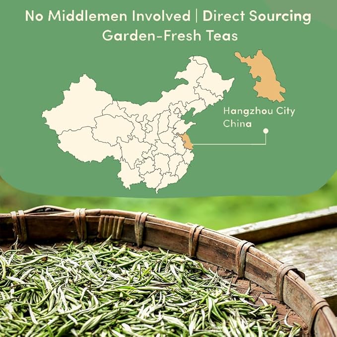 HANDPICK, Organic White Tea - 100 Tea Bags | USDA Organic, 100% Pure White Tea | Mild & Smooth | Packed in Eco-friendly Tea Bags