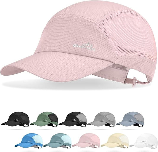 GXCROR Performance Baseball Cap for Men & Women - UPF 50+ Running Hat, Lightweight Quick-Dry Sports Hat for Golf, Hiking, Gym