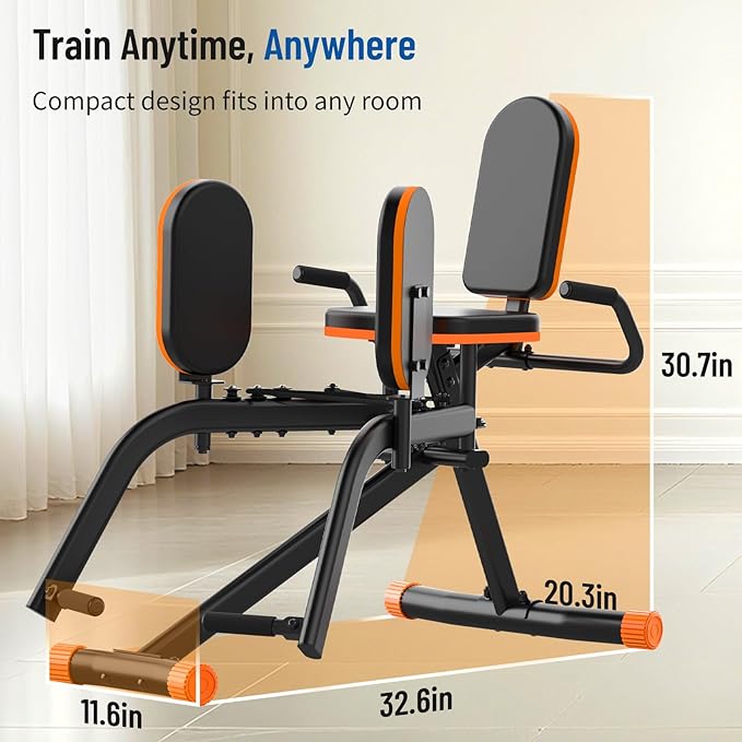 Hip Abductor Machine for Home Gym | Compact Glute Trainer & Thigh Workout Equipment with 3-Level Resistance,Silent Design | Leg Abductor Machine & Booty Builder for Women/Men