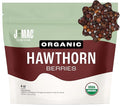 J Mac Botanicals, Organic Dried Hawthorn Berries Whole (4 oz) Hawthorn berry from Eastern Europe, certified Organic hawthorn berry tea, Hawthorne berries bulk resealable bag, Dried Hawthorn berries