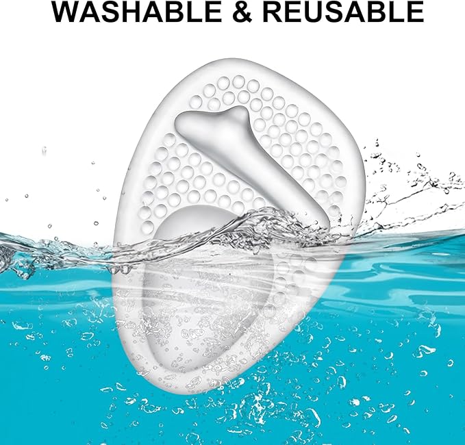 Heel Cushion Pads,Ball of Foot Cushions,Metatarsal Pads for Women, Heel Grips Liners for Heel Pain Relief, Blisters,Friction, Non-Slip Shoe Inserts for Loose Shoes Make Shoes Fit Tighter (4Pairs)