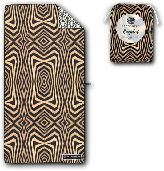 ECCOSOPHY Microfiber Beach Towel - Sand Free Towels are Quick Dry, Light Weight, Super Absorbent - Perfect Pool, Travel, Cruise, Camping Essentials - Oversized Extra Large for Adults 71x35 in