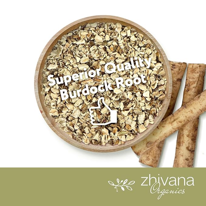 Premium Burdock Root Organic (4oz.) – Great Burdock Tea Loose - Raiz de Bardana Organica – Support Digestion, Liver, Gut Health