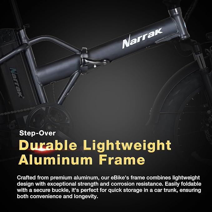 Fat Tire Folding Electric Bike, 48V & 624Wh Lithium Removable Battery, Peak 1100W Brushless Motor, Max Speed 28Mph, M5 Large LCD Display, Suspension, Step-Over/Thru Frame