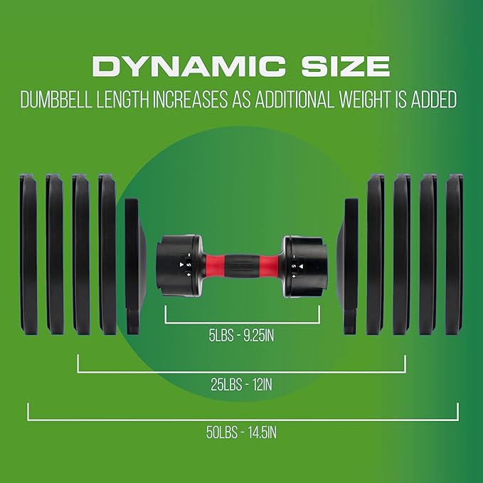 Core Fitness® Adjustable Dumbbell Weight Set by Affordable Dumbbells