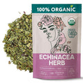 Echinacea Tea Organic (10oz.) – Echinacea Purpurea Herb Loose Leaf - Equinacea Organica - Body Defenses, Immune Support Tea