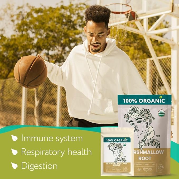 Super Value Pack 5 LB - Marshmallow Root Tea - Throat, Gut Lining, Digestion Support - Antioxidant Properties