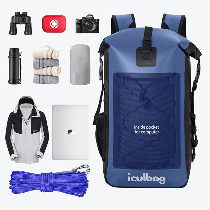 Dry Bags Waterproof Backpack for Women Men Travel Dry Bag Backpack Warterproof Bag for Kayaking Beach Boating 30L/40L