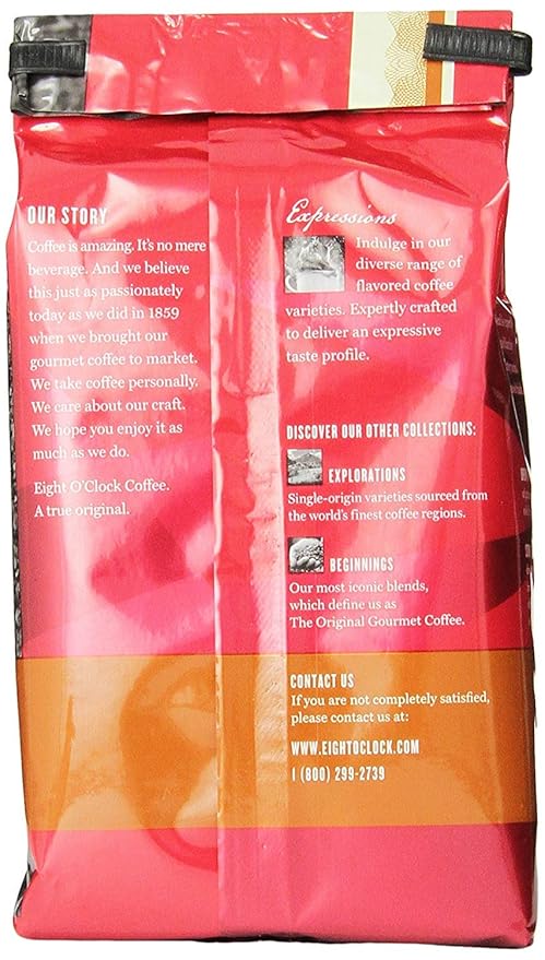 Eight O'Clock Ground Coffee, Hazelnut, 11 Ounce