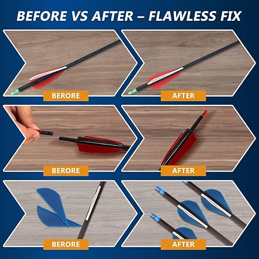 Fletching Glue 100g, Heavy Duty Arrow Glue Kit for Carbon, Aluminum, Wood Shafts, Instant & Clear Arrow Insert Adhesive Bonder for Fletching Vanes, Feathers and Inserts