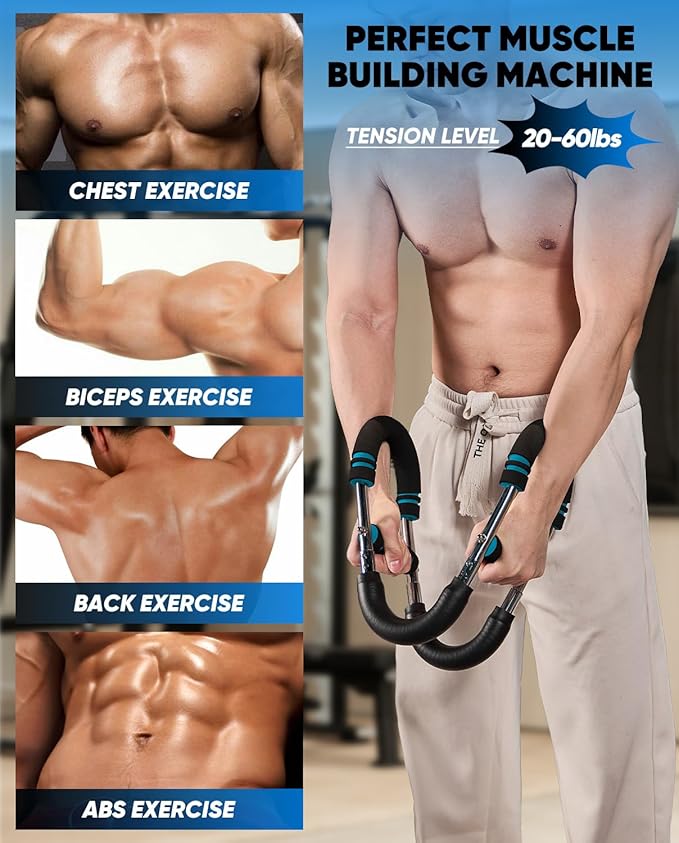 Saker Twister Arm Trainer,PowerTwist Arm Trainer,Home Workout Equipment,Upper Body Strength Training Machine,Detachable Design,Fitness Anywhere