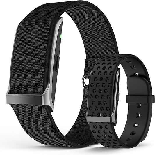 Smart Bracelet, Wearable Activity & Fitness Tracker Band, 24H Sleep Tracker, All-Day Continuous Heart Rate Blood Pressure Stress HRV Monitor, 170+ Sport Modes Smart Wristband with Free APP 2 Bands