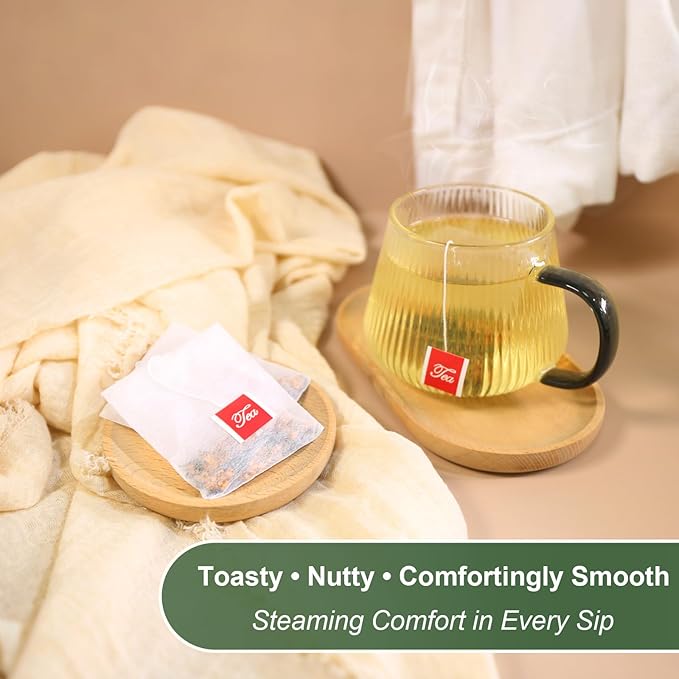 TEARELAE - Genmaicha Tea, 40 Count - Genmaicha Green Tea with Roasted Rice - Smooth Flavor - Non-GMO - Low Caffeine