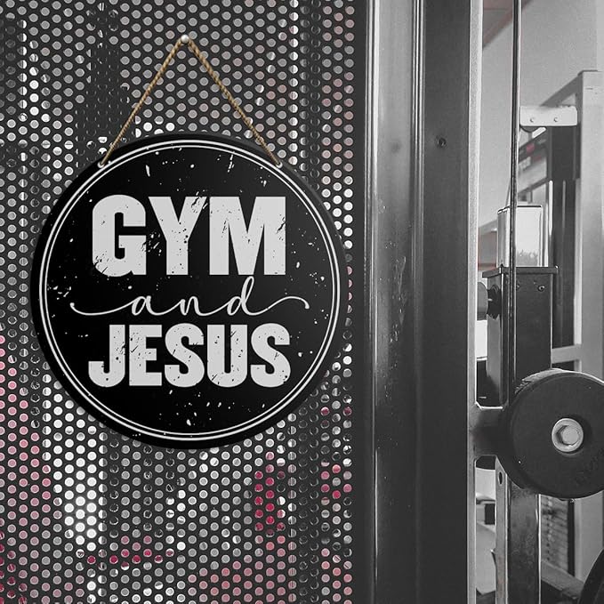 Gym Sign Decor, Home Gym Sign, Workout Room Fitness Room Decor Gym Sign Decoration, Gym Gift for Trainer Exercise Lover, Gym And Gym