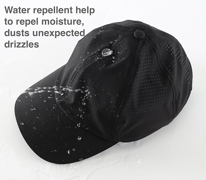 Home Prefer Reflective Water Repellent Quick Dry Airy UPF50+ Sun Hat for Men Women Outdoor Sports Baseball Caps Unisex