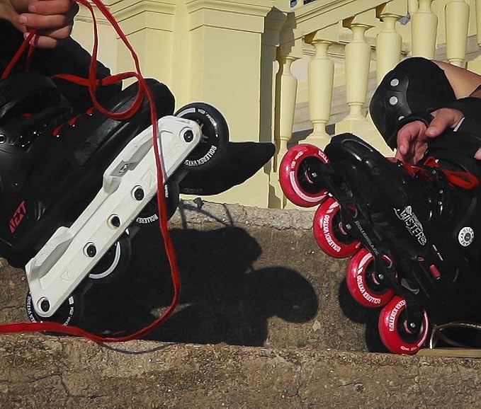 Rollerex VXT500 Inline Skate Wheels (8-Pack) (Various Size & Color Options Available) -Indoor Outdoor- Intended for Roller Blade Wheel Replacement