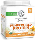 Organic Pumpkin Seed Protein Powder Cold Pressed, Simple Single-Ingredient Superfood Plant-Based, Easy to Digest All 9 Essential Amino Acids Mild Flavor for Smoothies, Baking & 20g Protein 15 Servings