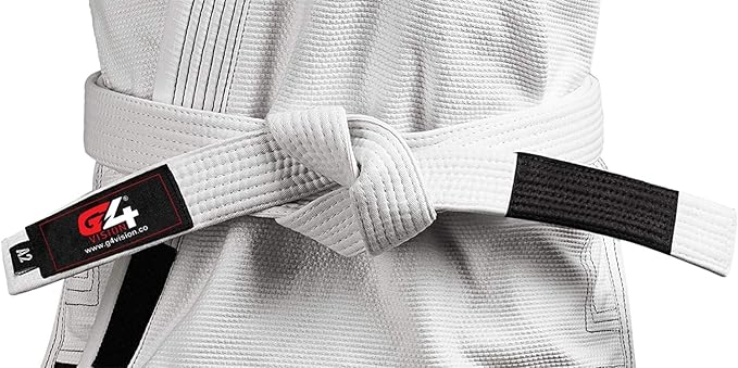 G4 VISION Jiu Jitsu Belt BJJ Belts Brazilian Adult A1 A2 A3 A4 Black Brown Purple Blue White