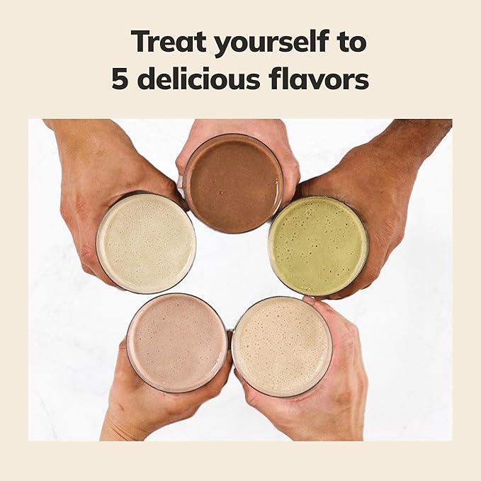 Ka’Chava All-In-One Nutrition Shake Blend, 5 Flavor Sample Pack, 5 Servings, 85+ Superfoods & Nutrients, Meal Replacement, Greens Plant-Based Superfood Powder Protein Drink, Digestive Enzymes & Probiotics, Vegan Dairy Gluten Free