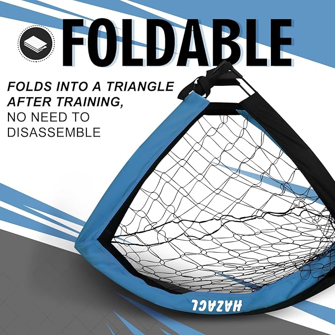 Kids Soccer Goal for Backyard, 6x4 9x5 FT Portable Soccer Nets Pop Up with Ball, Agility Ladder, Cones, Target & Carry Bag for Toddler Youth Outdoor Indoor Training Practice Sports Games Play