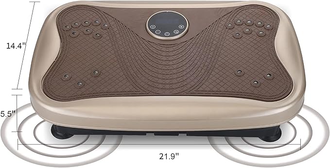 Vibration Plate Fitness Platform Whole Body Exercise Machine with 120 Speed Levels, Lymphatic Drainage, Fat Burning, and Weight Loss, Perfect for Women, Men, and Home Gym Exercise