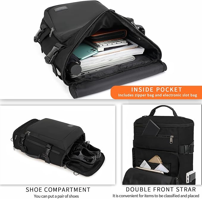 Kalesi Gym Duffle Bag Backpack 4-Way Waterproof with Shoes Compartment for travel Sport Hiking laptop