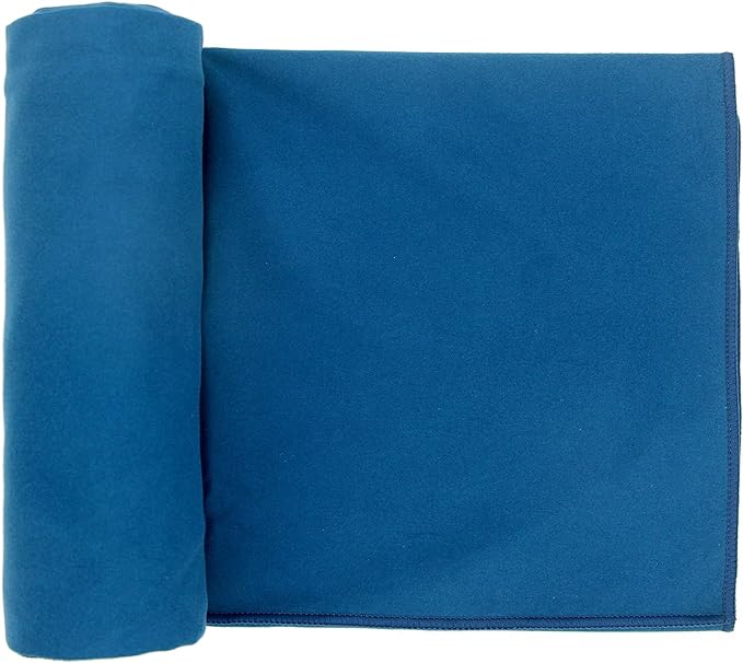 Eunzel Hot Yoga Towel Non Slip Yoga Mat Towel Non-Slip Sweat Absorbent Microfiber Towel for Hot Yoga, Pilates and Workout 72" x 26.5", Navy