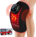 Comfytemp 3D Red Light Therapy Knee Wrap with Vibration Massage, Cordless 5000mAh Heated Knee Massager for Pain Relief, Gifts for Women Men, 660nm&850nm Near Infrared Light Brace for Knee Joint
