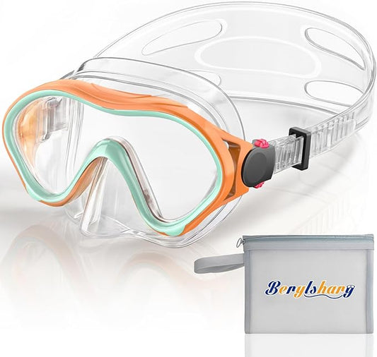 Kids Swim Goggles with Nose Cover -Diving Mask Leak-Proof Design for Boys Girls Ages 5-15 | Anti-Fog & UV Protection Swimming Glasses