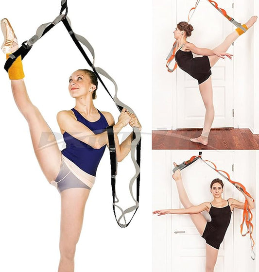 Leg Stretch Band - To Improve Leg Stretching - Easy Install on Door - Perfect Home Equipment For Ballet, Dance And Gymnastic Exercise Flexibility Stretching Strap Foot Stretcher Bands