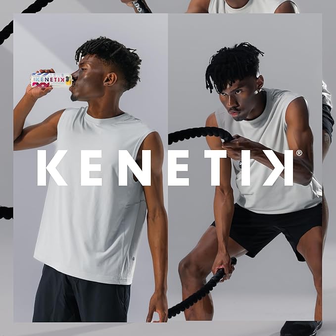KENETIK Nootropic Ketone Drink, Ketones for Energy & Focus, Caffeine & Sugar Free, High Performance D-BHB Ketone Mix, Fuel w/Zero Crash or Jitters, Ready to Drink - Blackberry Lemonade 12 Pk