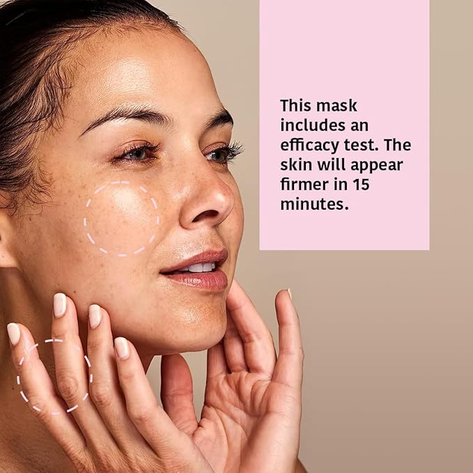 IROHA NATURE Anti-Aging Face & Neck Tissue Mask with Collagen (Pack of 15) | Firms and Prevents Wrinkles and Fine Lines | Visible Results in 15 Minutes | 96% Natural Ingredients | Mature Skin