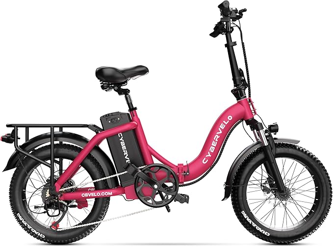 DriftGod Folding Electric Bike for Adults – 1000W Motor, 20"x3" Fat Tire, 48V Removable Battery, All-Terrain E-Bike with 7-Speed, Front Suspension – Powerful Foldable Ebike for Commuter
