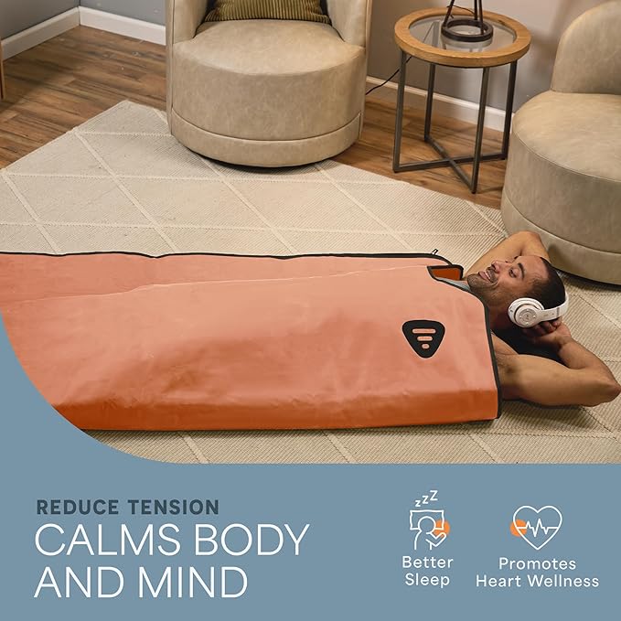 LifePro RejuvaWrap Infrared Sauna Blanket for Detox & Relaxation – Available in 5 Colors & 3 Models – Portable Far Infrared at Home Sauna for Muscle Relief, Circulation & Recovery – 9 Heat Levels