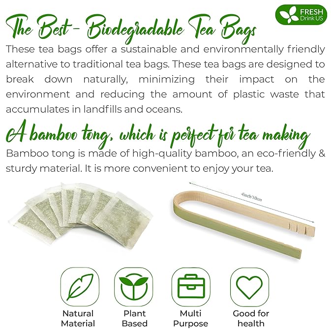 FreshDrinkUS Premium Rosemary Leaf Tea Bags - 75 Count, 100% Natural Dried Leaves, Pure Herbal Tea, No Additives, No Caffeine, No Gluten, Vegan