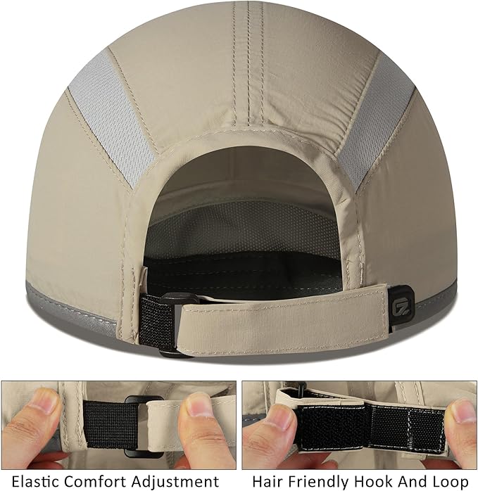 GADIEMKENSD Reflective Folding Outdoor Hat Unstructured Design UPF 50+ Sun Protection Sport Hats for Womens and Mens